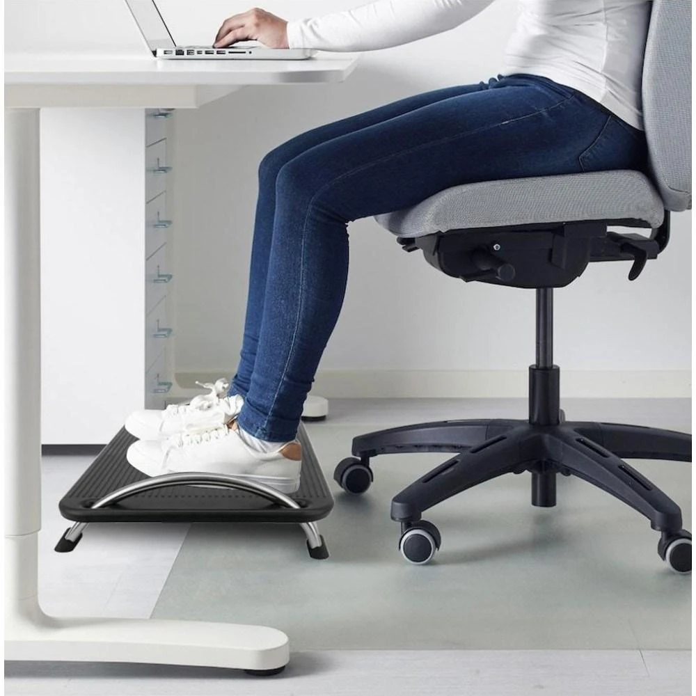 TECHLY 305564 Techly Ergonomiška kojų atrama su kampo reguliavimu, juoda