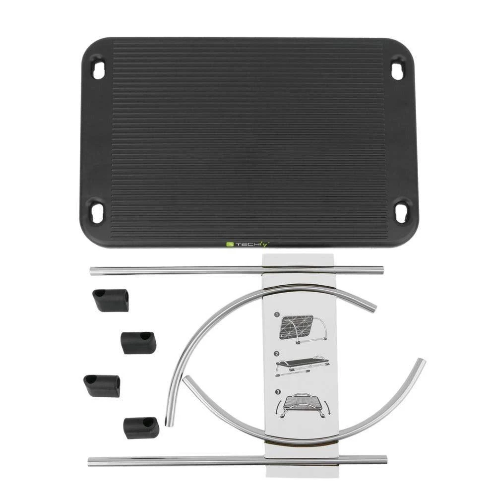 TECHLY 305564 Techly Ergonomiška kojų atrama su kampo reguliavimu, juoda