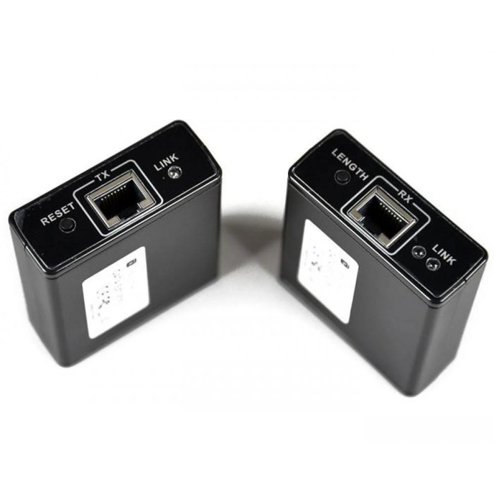 Techly IDATA EXT-E70 vaizdo ir garso signalų ilgintuvas AV siųstuvas ir imtuvas Juoda