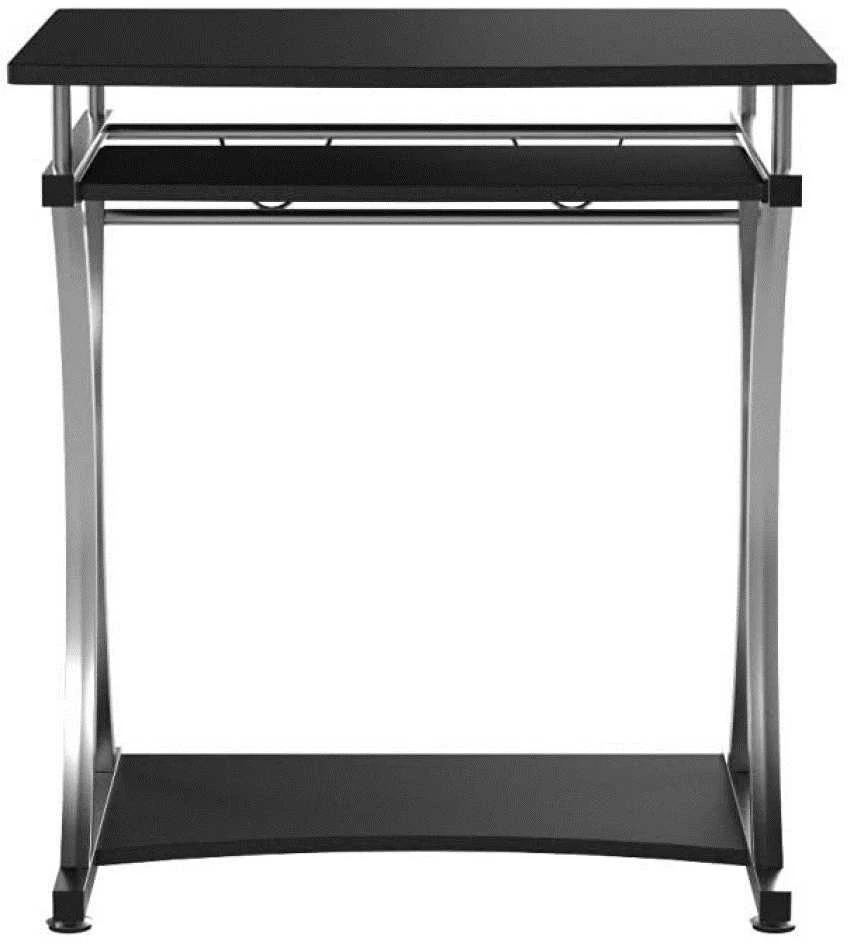 TECHLY 307308 Techly Compact kompiuterio stalas 700x550 su slankiojančiu klaviatūros dėklu juodas grafitas