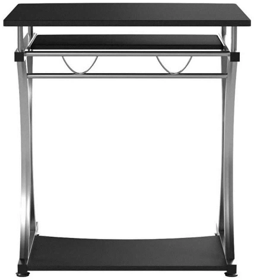 TECHLY 307308 Techly Compact kompiuterio stalas 700x550 su slankiojančiu klaviatūros dėklu juodas grafitas