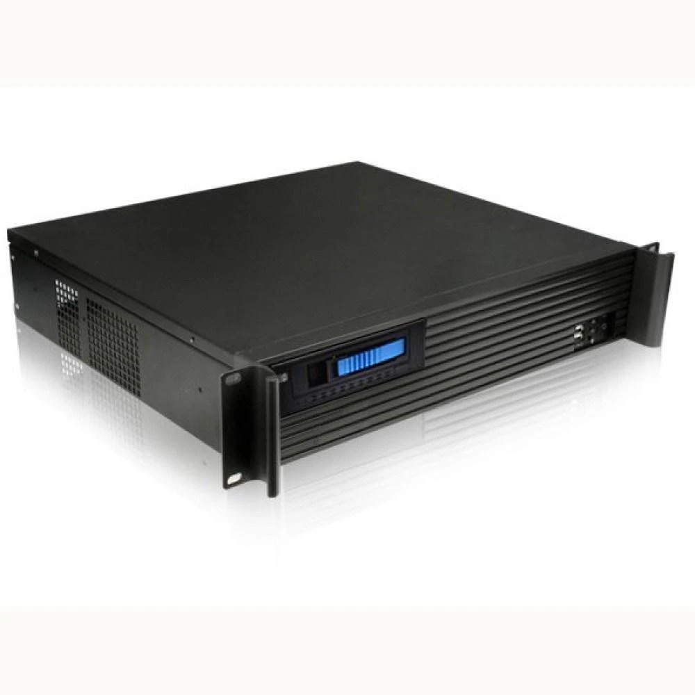 Techly Kompaktiškas  PC korpusas ATX Rack 19 colių 2U juodas dėklas