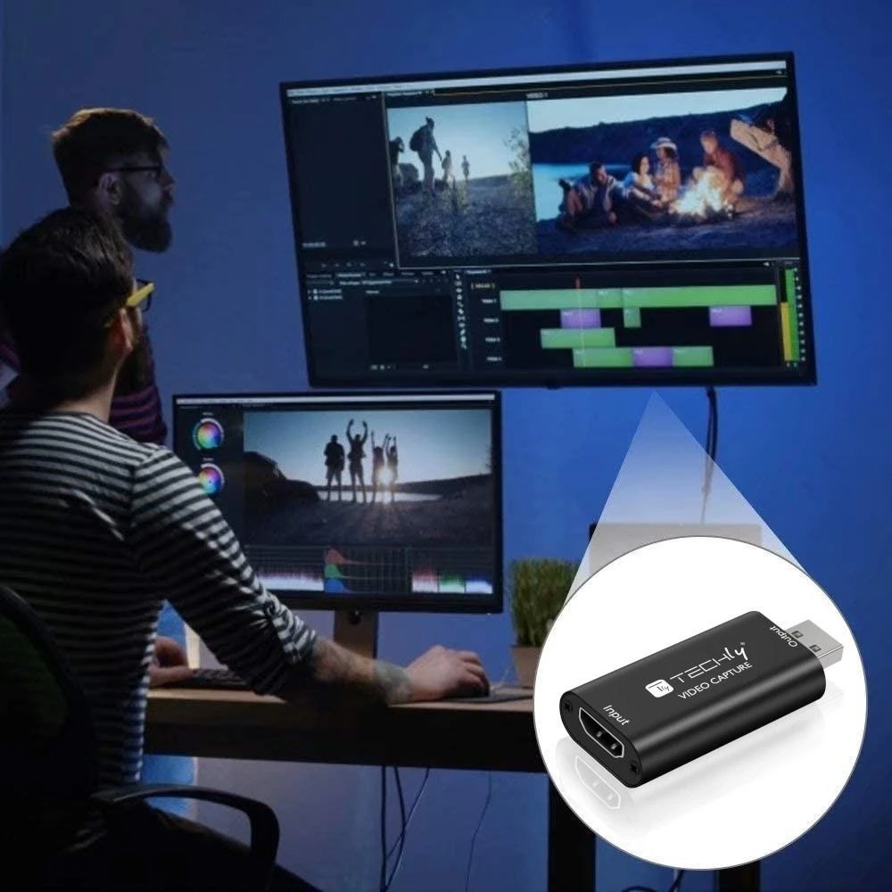 TECHLY vaizdo įrašymo kortelė 1080P HDMI nešiojama