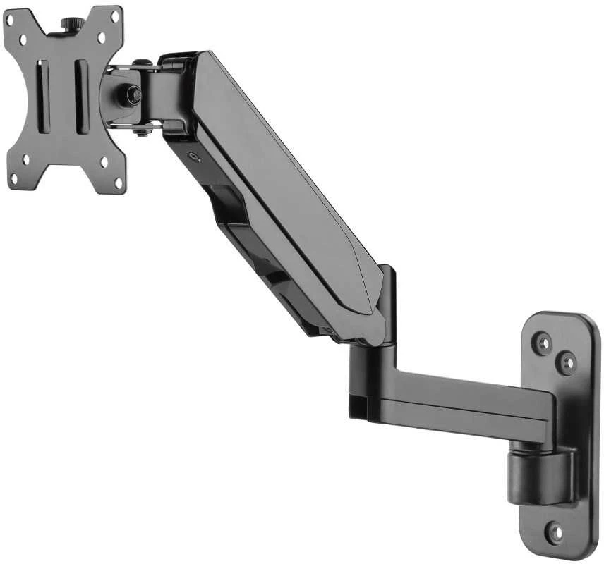 TECHLY 102864 Techly Sieninis laikiklis televizoriui LED/LCD 17-32 8kg VESA pilnas judesys su dujine spyruokle