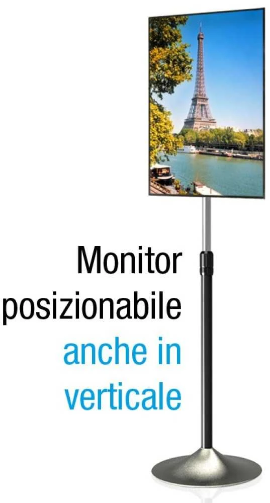 Techly ICA-TR10 reklaminio ekrano laikiklis 68,6 cm (27") Sidabras