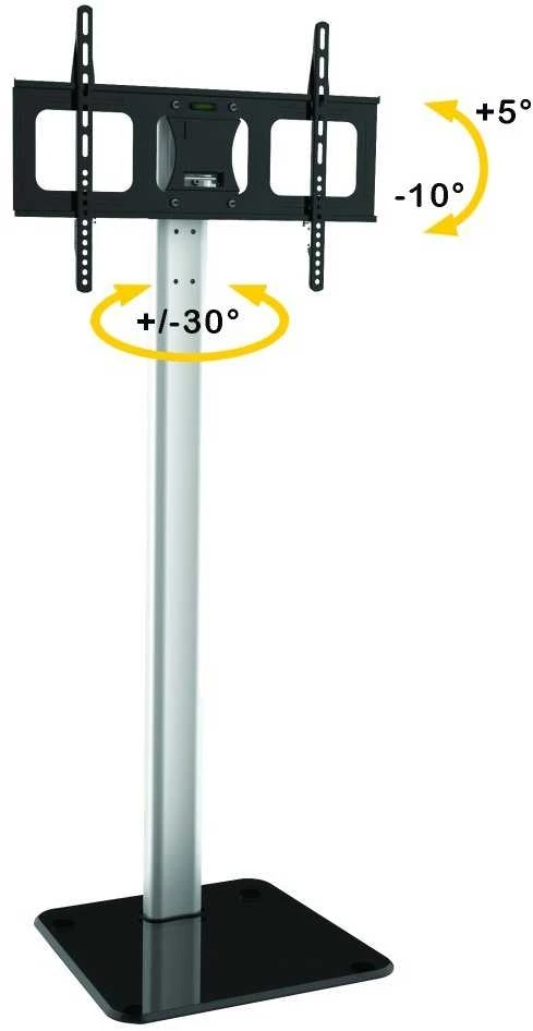Laikiklis TECHLY 028863 Techly Floor stovas televizoriui LCD/LED/Plasma 32-70 50kg VESA reguliuojamas