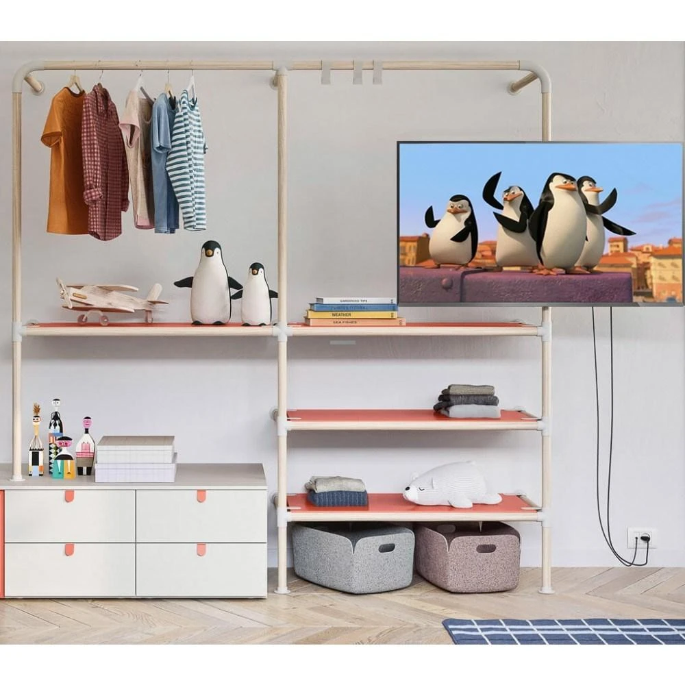 Techly ICALCD100BK monitoriaus laikiklis arba stovas Juoda