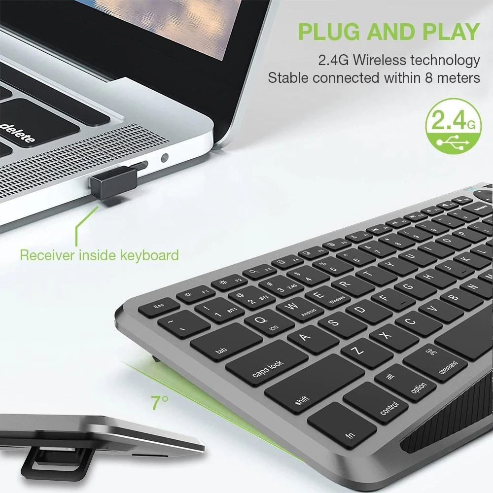 Belaidė Klaviatūra - Techly ICTB9801TB QWERTY Juoda