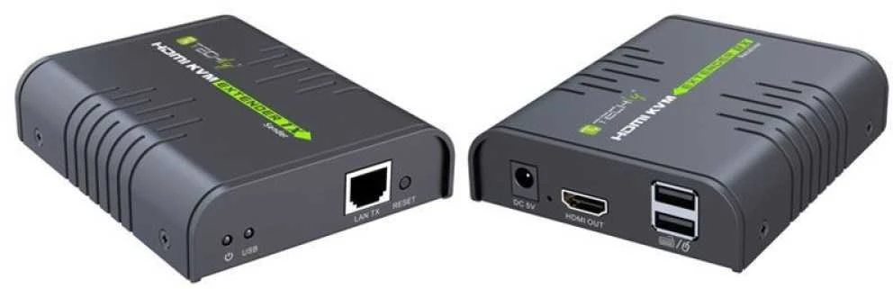 Techly IDATA HDMI-KVM2 KVM ilgintuvas Siųstuvas ir imtuvas