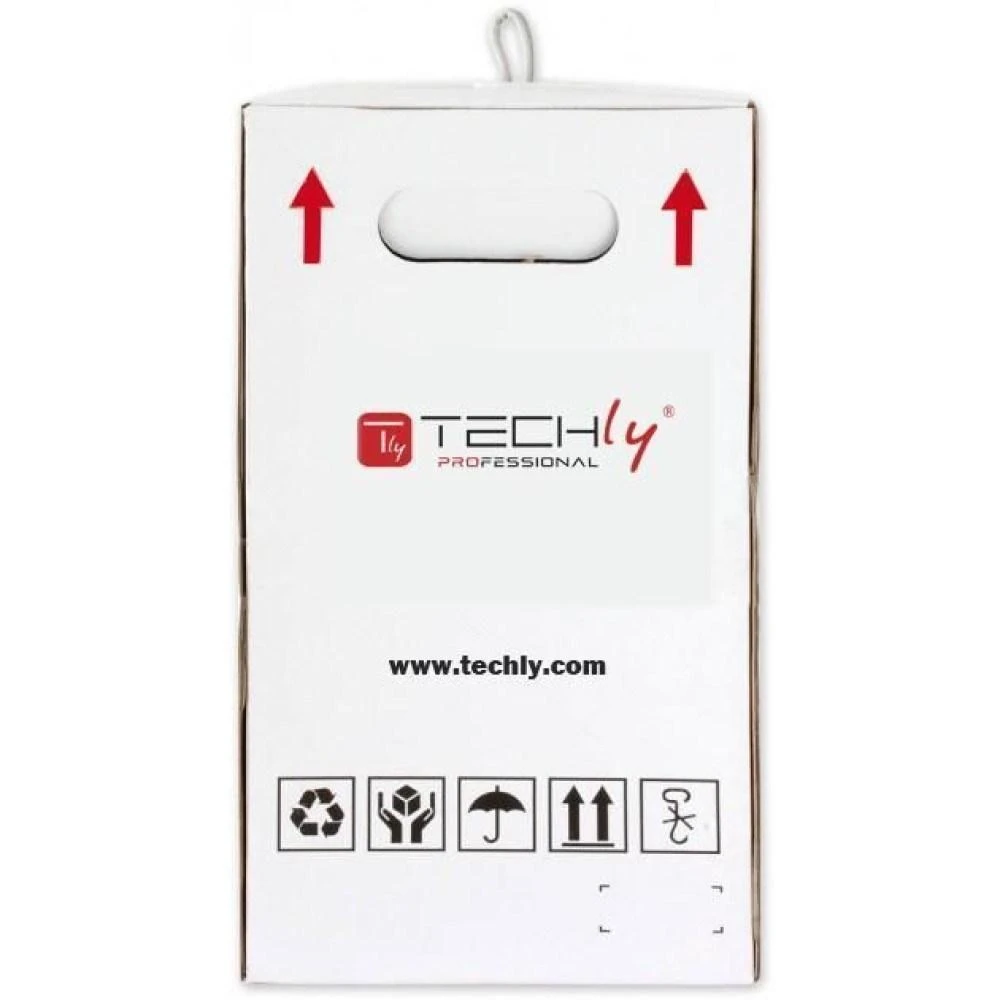 TECHLY Cable U/UTP 4 poros Cat.6 varinis 305m LSZH Roll Solid Pilkas