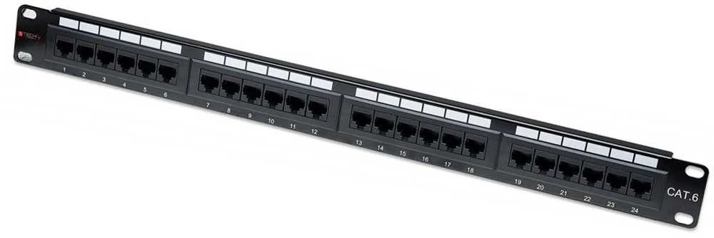 Techly 022892 Patch panel UTP Cat6 1U 24-port juoda