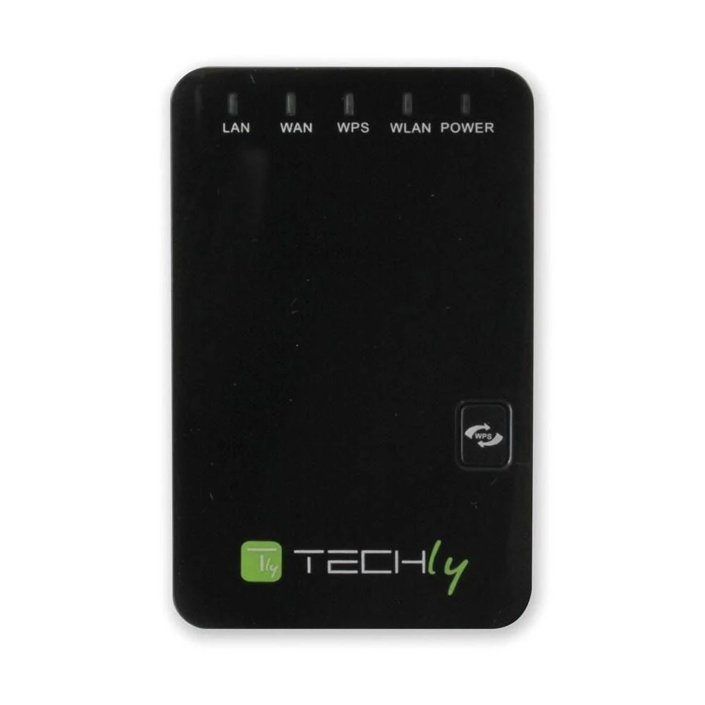 Techly 301078 Belaidis mini maršrutizatorius / signalo stiprintuvas 802.11n 300Mbps, įskiepis