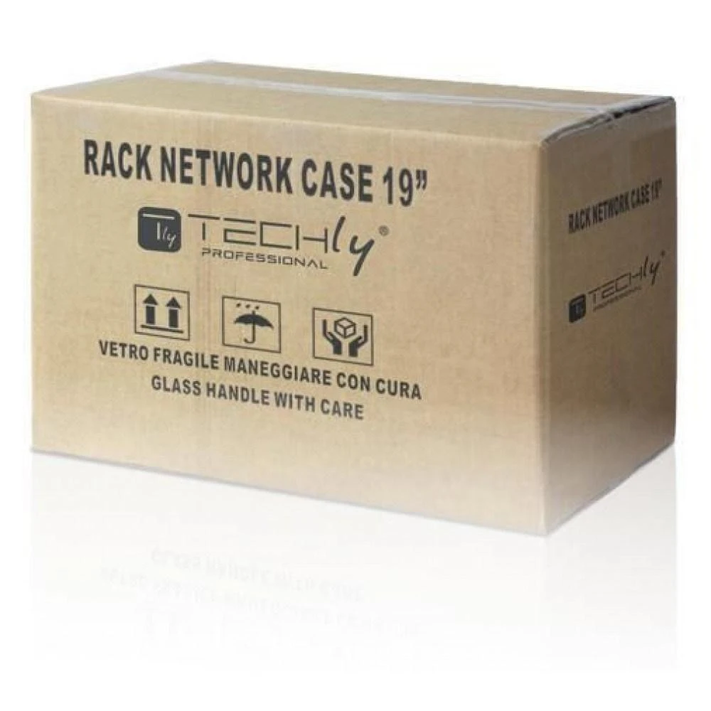 Techly I-CASE EL-1006B32 lentyna 6U Sieninis stovas Juoda