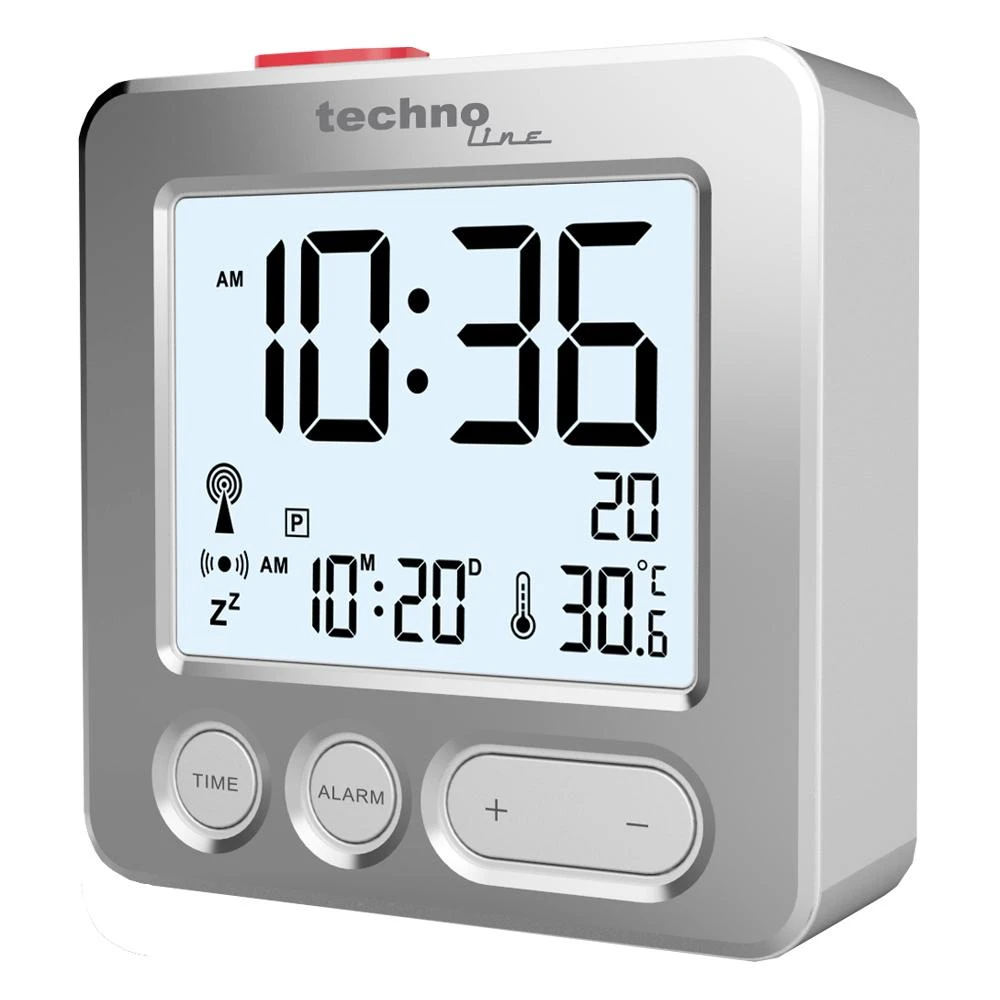 Technoline WT 265 žadintuvas Skaitmeninis žadintuvas Sidabrinis