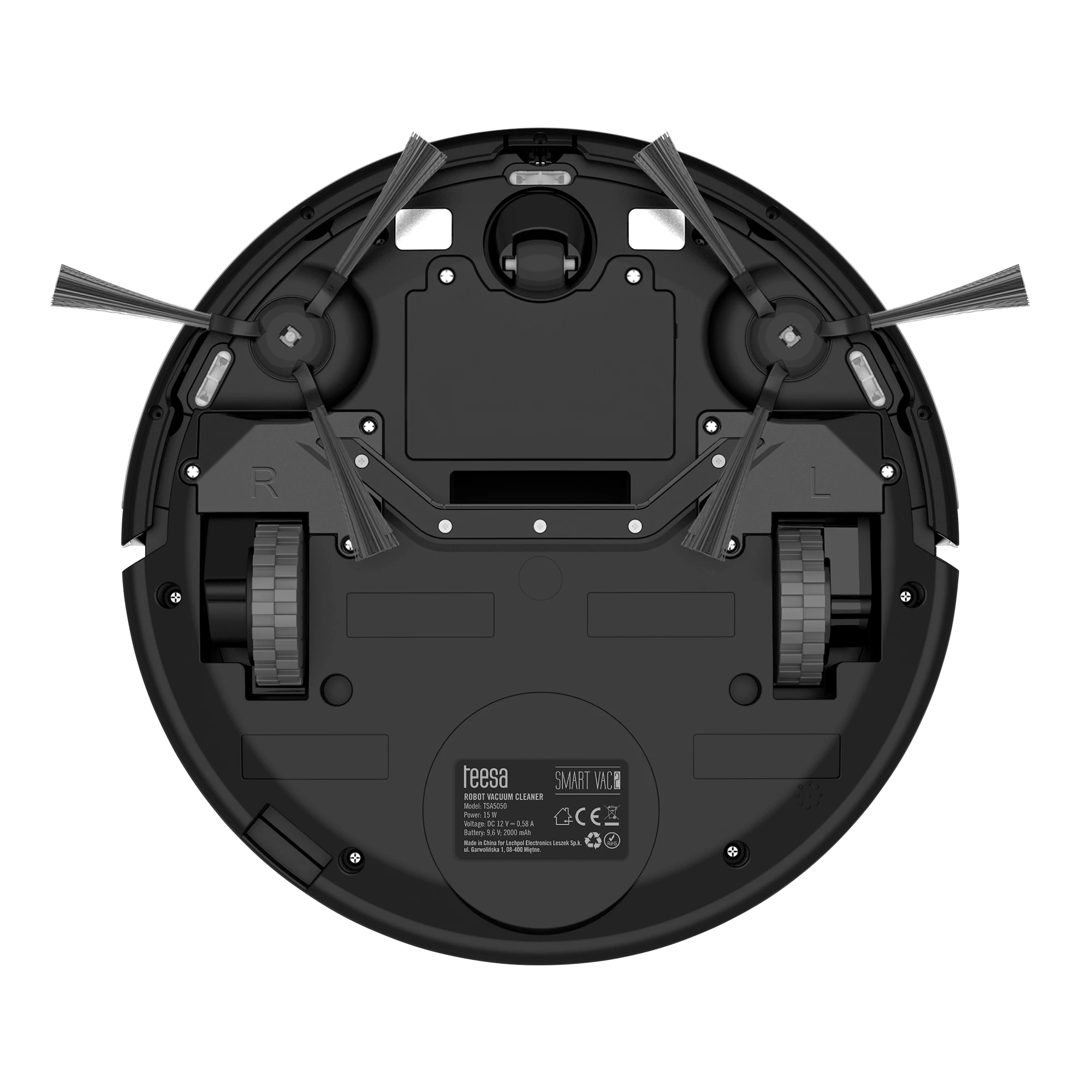Dulkių siurblys  - robotas Teesa Smart Vac, Juodas