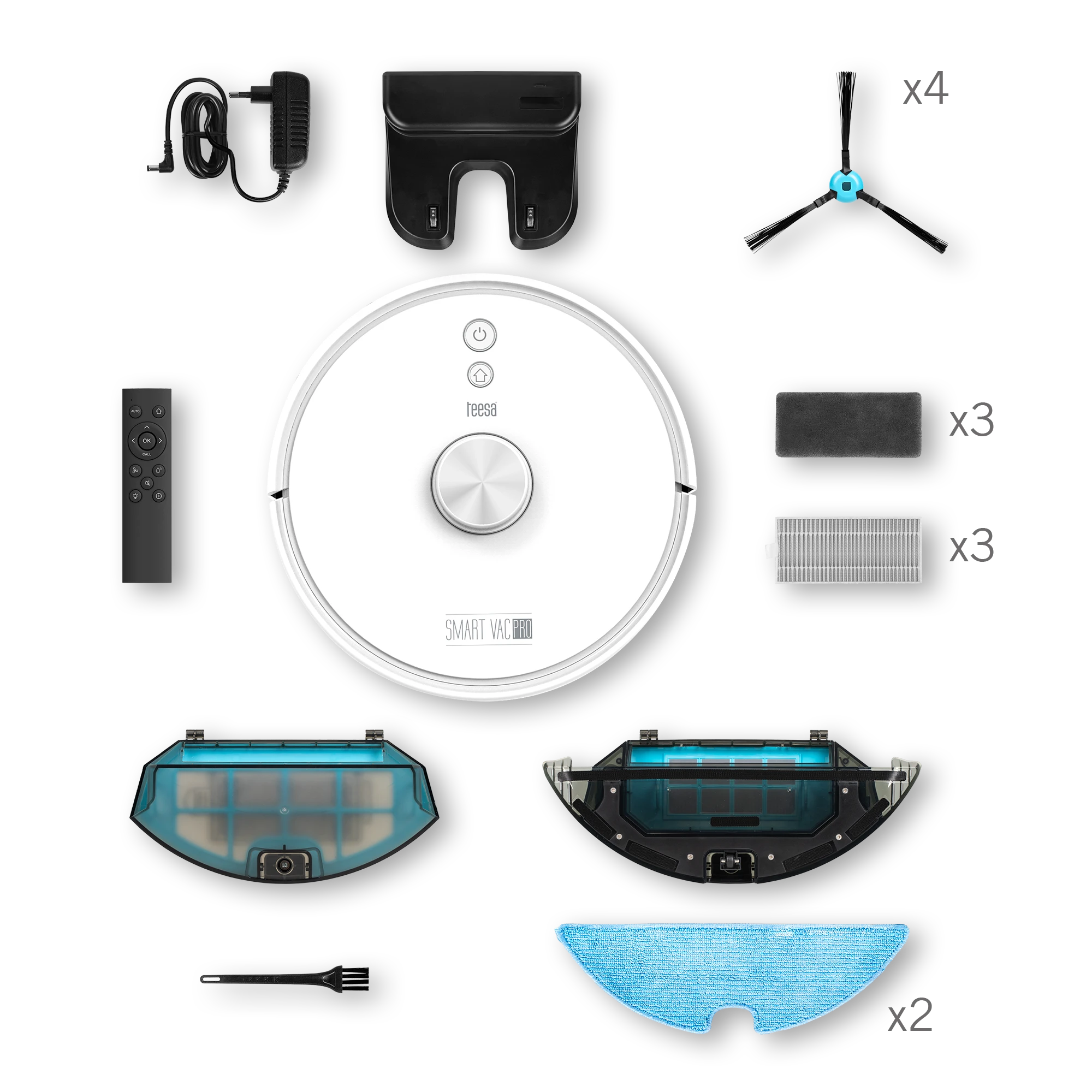 Dulkių siurblys - robotas Teesa Smart Vac Pro, Baltas