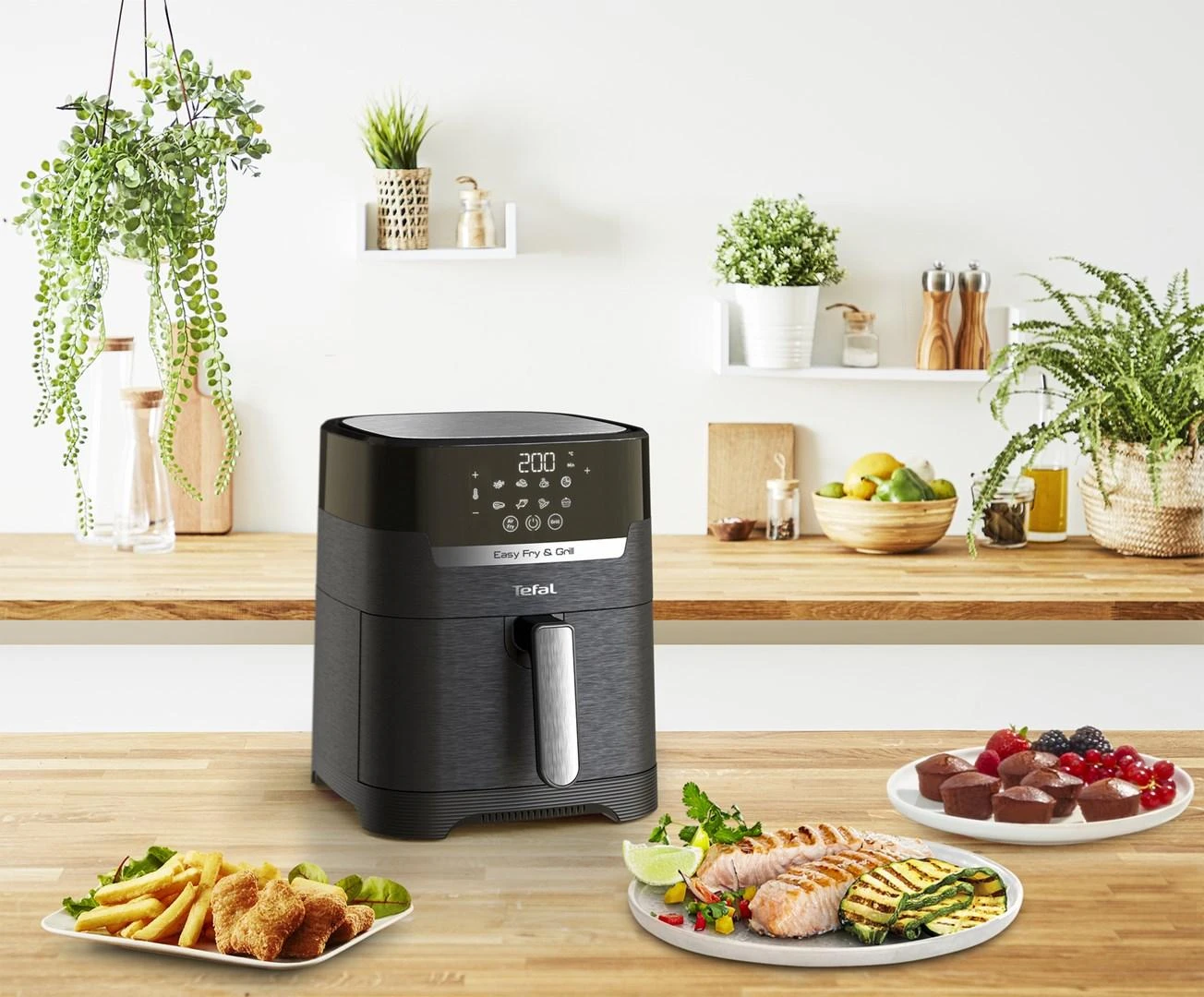 Karšto oro gruzdintuvė Tefal Easy Fry & Grill 2-in-1 Precision, 1550  W, 4,5 L