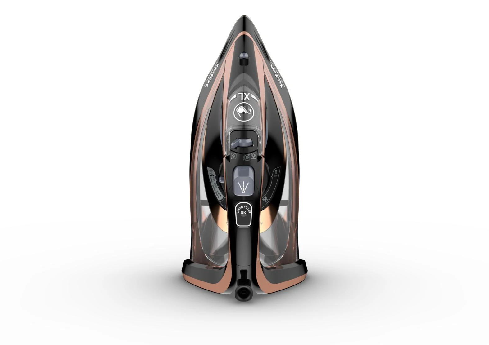 Garų lygintuvas Tefal Ultimate Pure FV9845E0 | 3200 W | Vandens talpa 350 ml | Juogas/rausvai auksinis