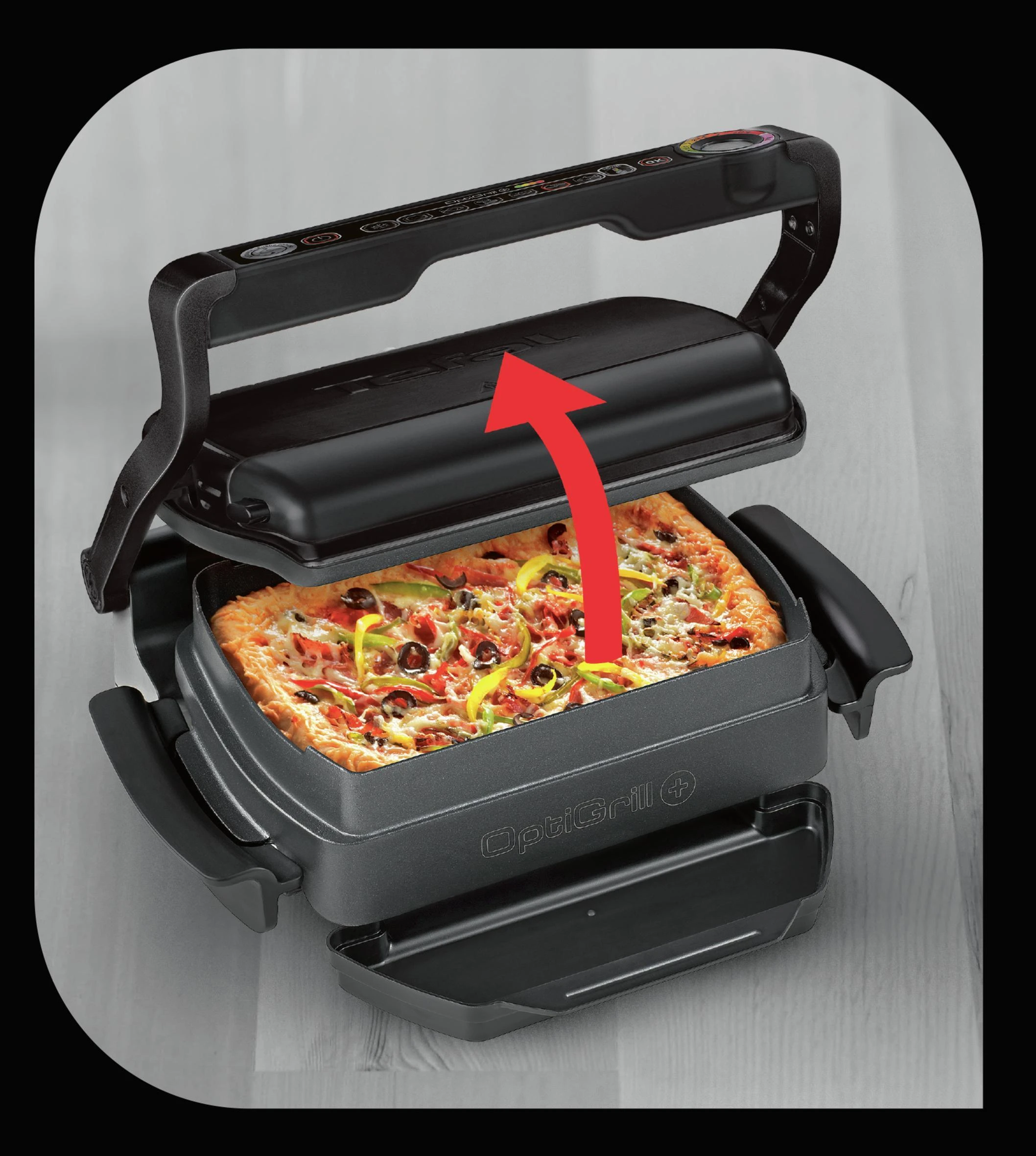 Elektrinė kepsninė Tefal OptiGrill+ Snacking&Baking (GC714834)