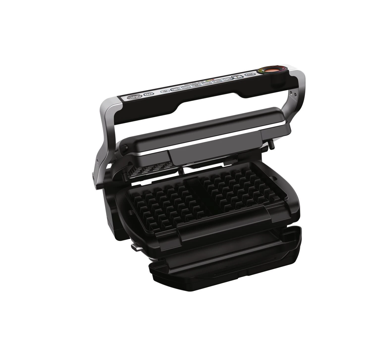 Elektrinė kepsninė Tefal OptiGrill+ + Vaflių plokščių rinkinys GC716D12