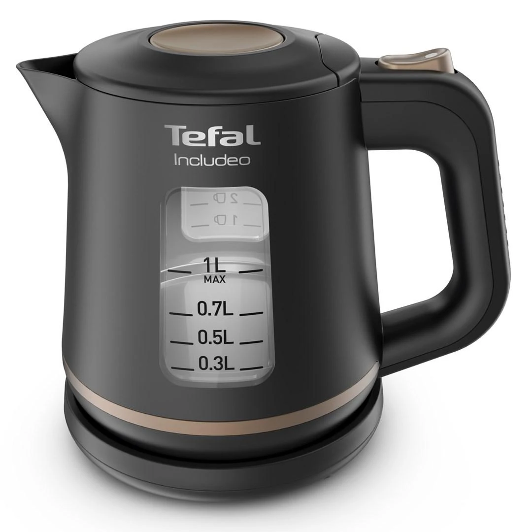 TEFAL | Virdulys | KI533811 | Electric | 2400 W | 1 L | Plastic | 360° rotational base | Juodas