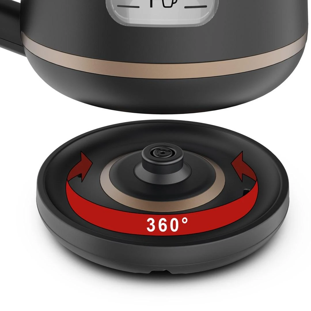 TEFAL | Virdulys | KI533811 | Electric | 2400 W | 1 L | Plastic | 360° rotational base | Juodas