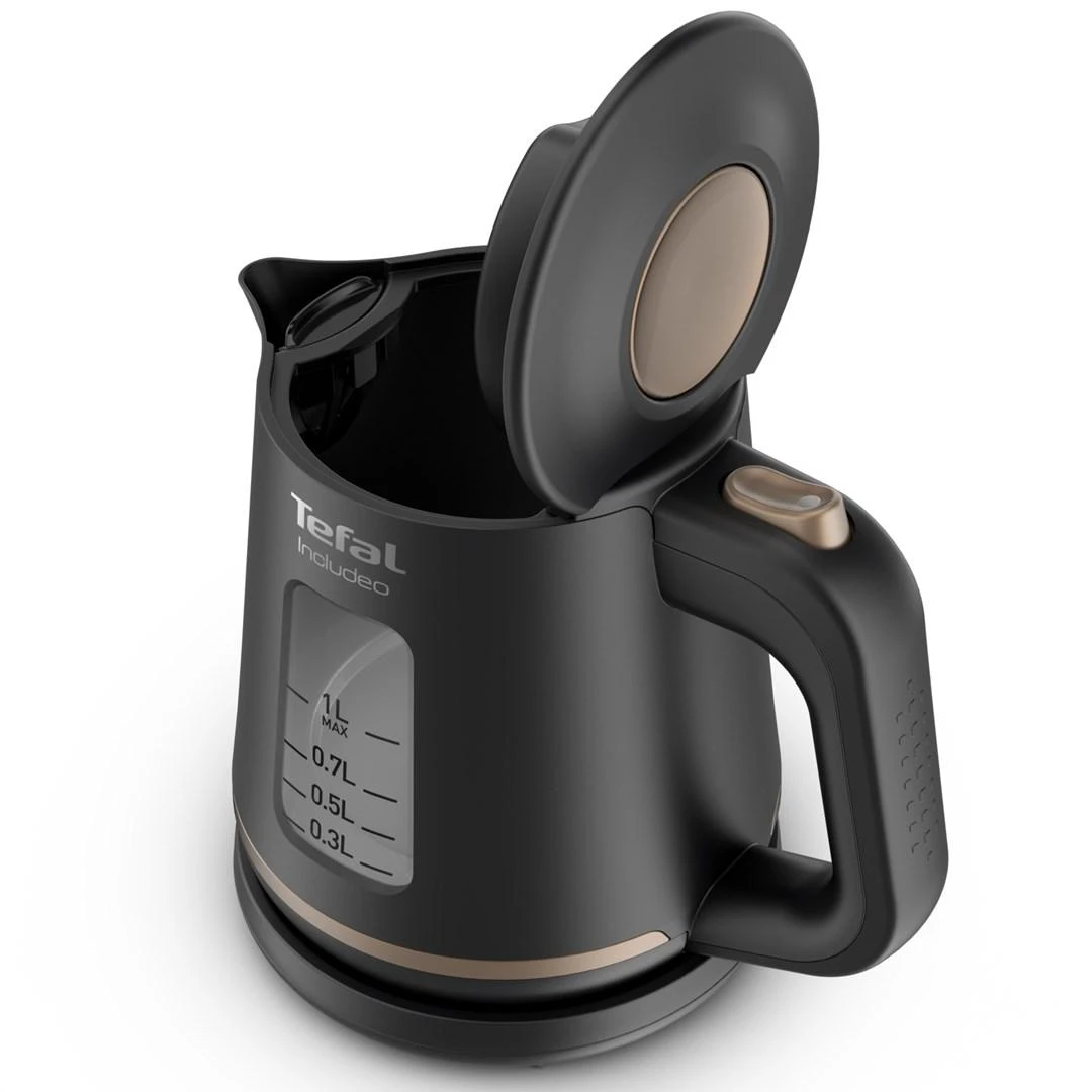 TEFAL | Virdulys | KI533811 | Electric | 2400 W | 1 L | Plastic | 360° rotational base | Juodas