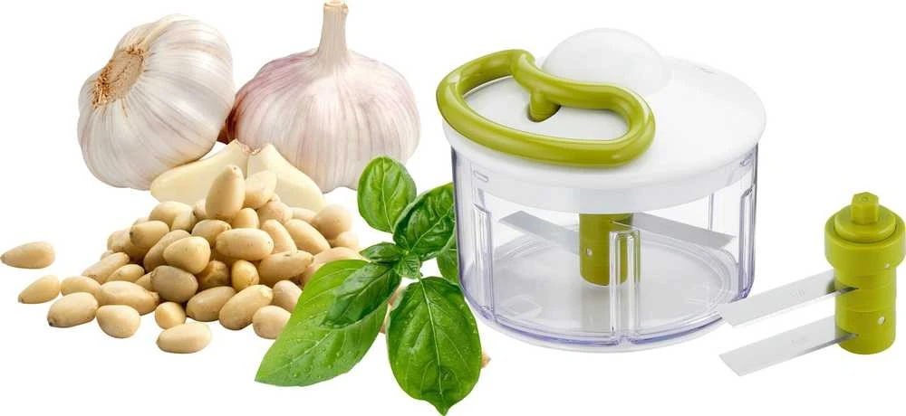 Tefal K13304 rankinė maisto pjaustyklė Žalia, Permatomas, Balta