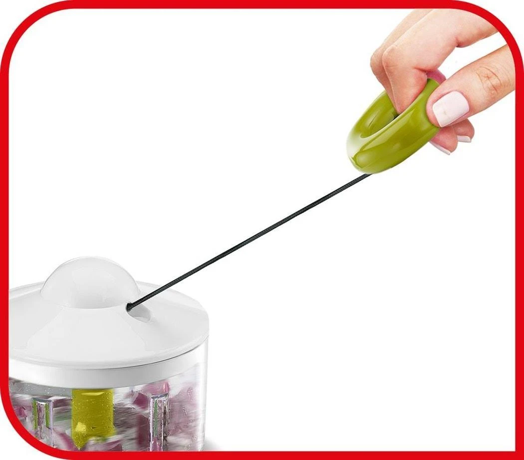 Tefal K13304 rankinė maisto pjaustyklė Žalia, Permatomas, Balta
