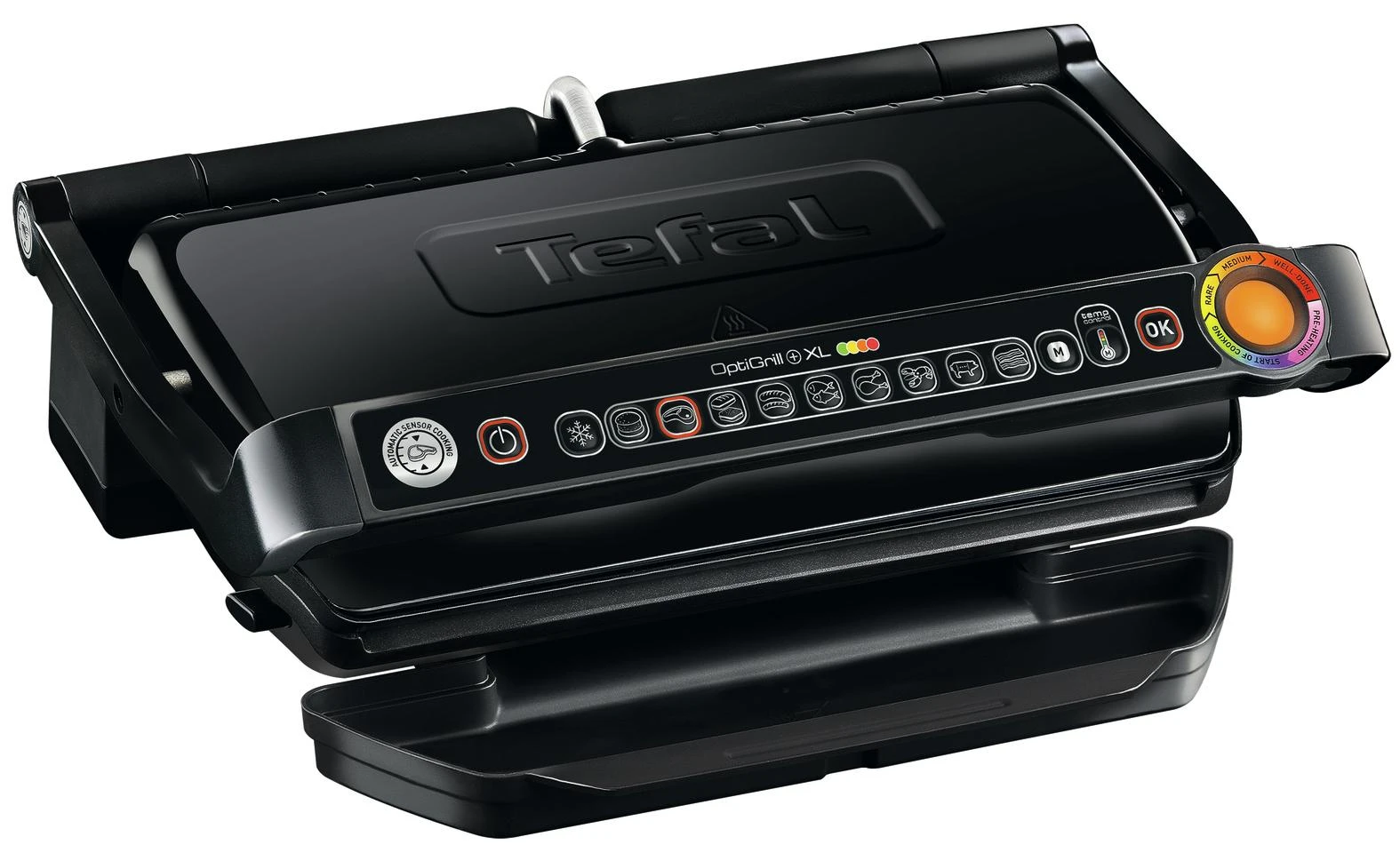 Elektrinis grilis Tefal OptiGrill+ XL, juodas (GC722834)