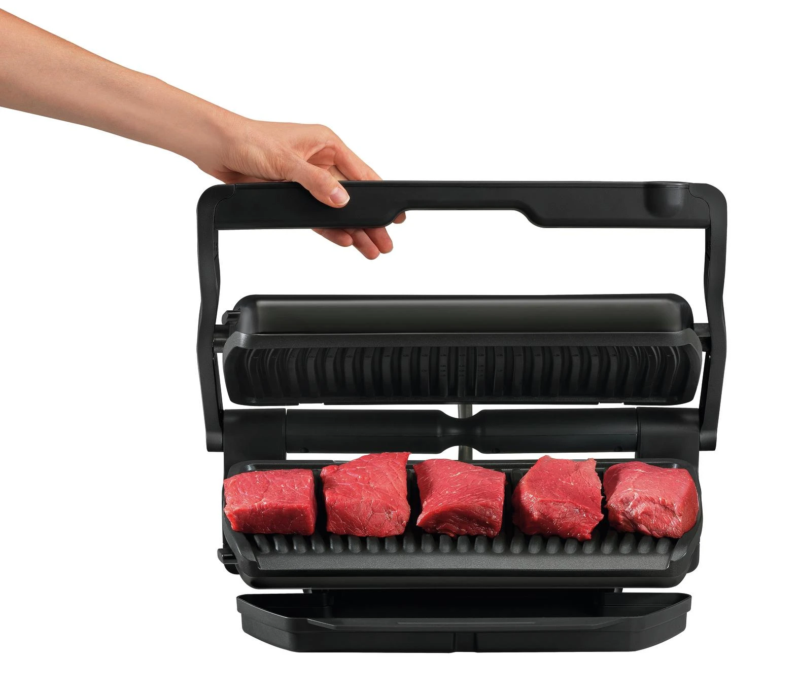 Elektrinis grilis Tefal OptiGrill+ XL, juodas (GC722834)