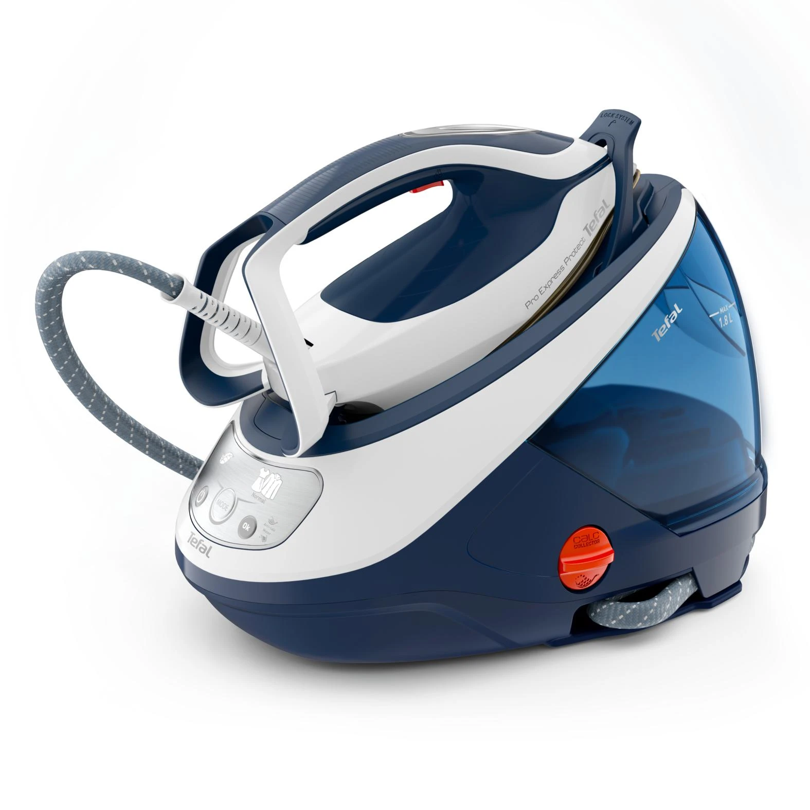 TEFAL | Garo generatorius | GV9221E0 Pro Express Protect | 2600 W | 1,8 l | 7,6 baro | Vertikali garų funkcija | Kalkių valymo funkcija | Mėlyna/Baltas