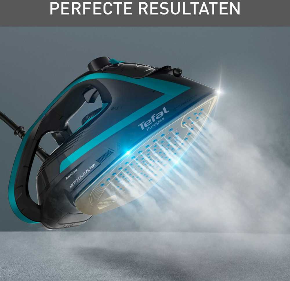 Tefal Puregliss FV8066 Sausas ir garinis lygintuvas Durilium AirGlide Autoclean padas 3000 W Juoda, Mėlyna