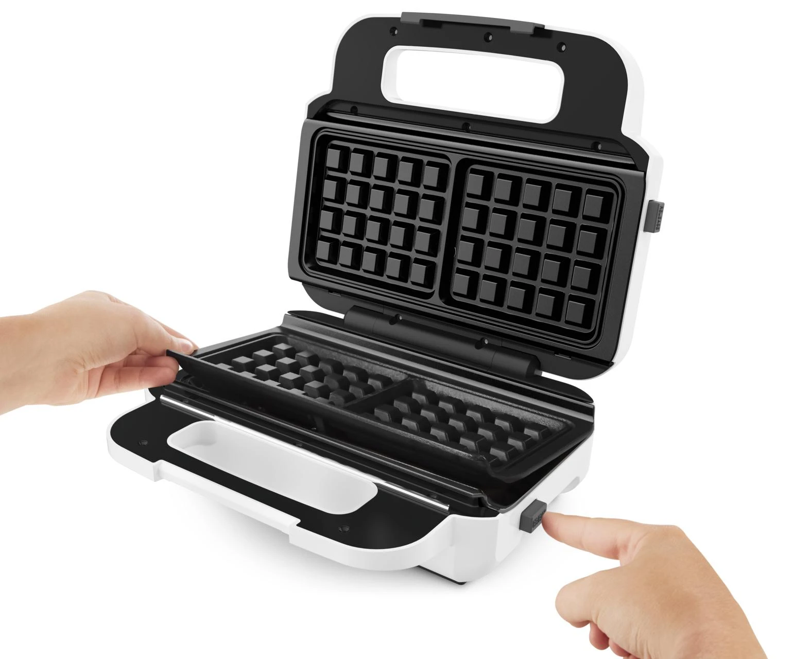 Sumuštinių keptuvas TEFAL | Vaflių gaminimo užkandis XL | SW701110 | 850 W | Kepinių skaičius 2 | Belgija | Baltas/Pilkas