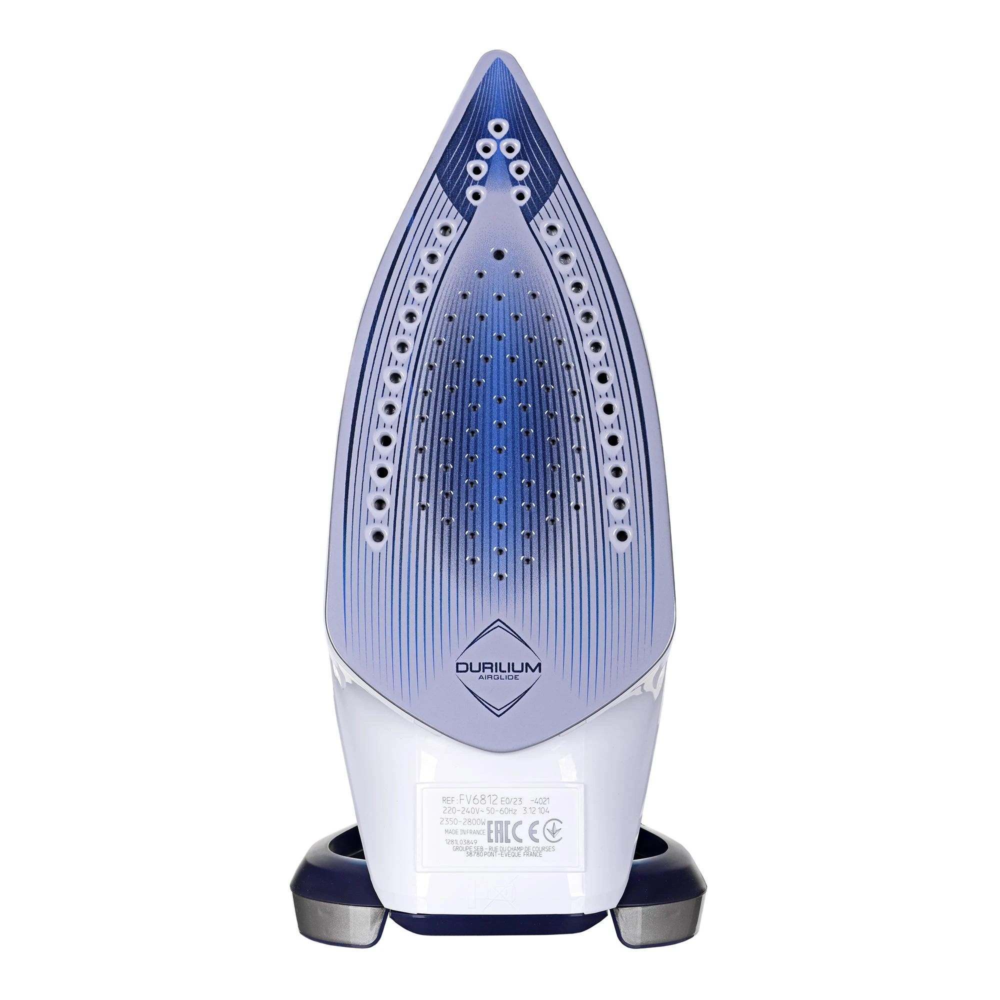TEFAL | Garų lygintuvas | FV6812E0 Ultragliss Plus | Garų lygintuvas | 2800 W | Vanduo tank capacity 270 ml | Continuous steam 50 g/min | Mėlyna/Baltas
