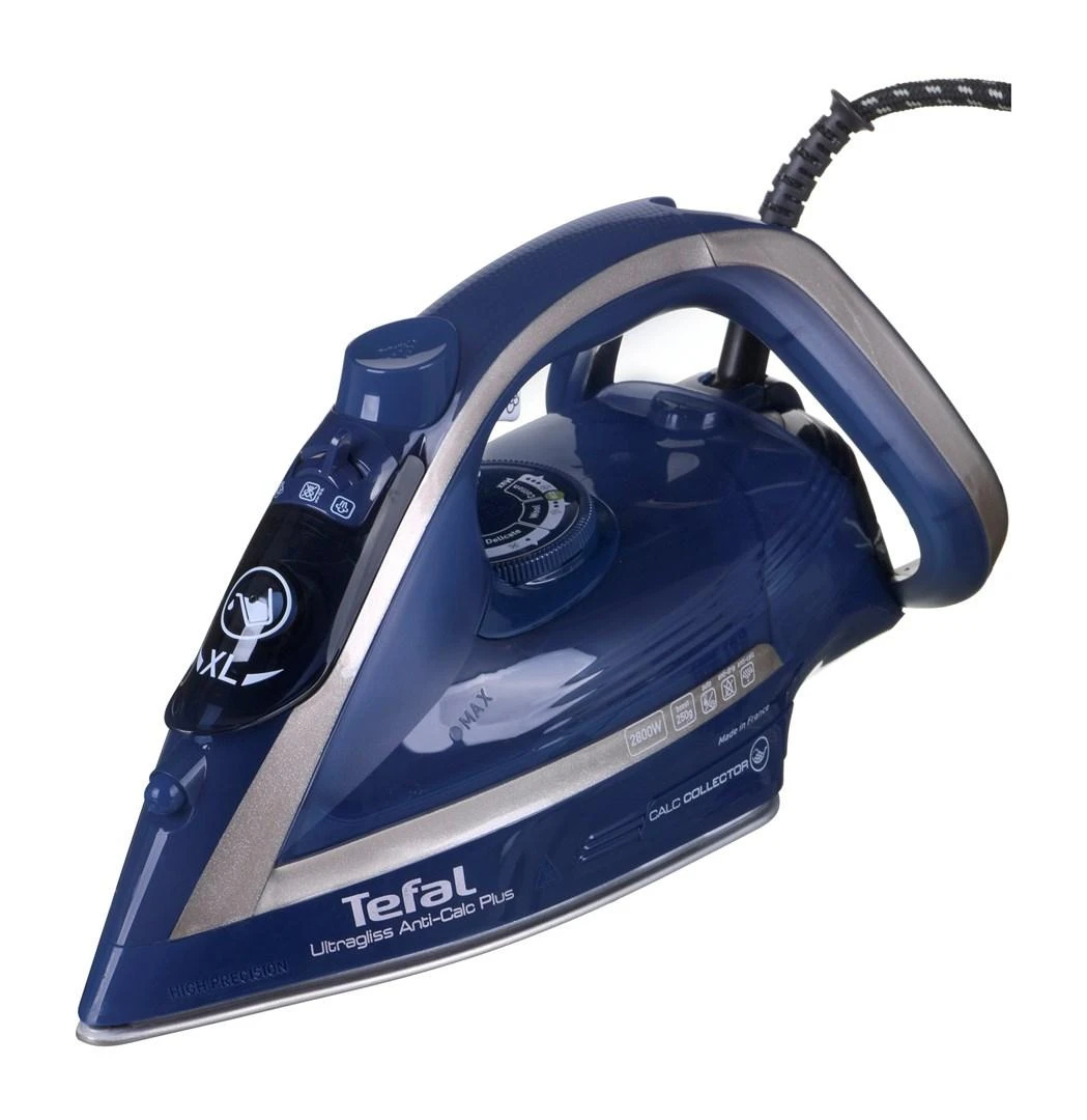 TEFAL | Garų lygintuvas | FV6830E0 | Garų lygintuvas | 2800 W | Vanduo tank capacity 270 ml | Continuous steam 50 g/min | Sidabrinis/Mėlyna