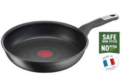 TEFAL | Pan | G2550572 Neribota | Kepimas | Skersmuo 26 cm | Tinka indukcinei kaitlentei | Fiksuota rankena | Juodas - Noir