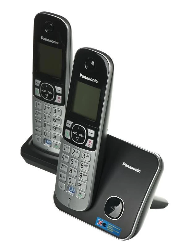 Panasonic KX-TG681 DECT telefonas Juodas,Sidabrinis