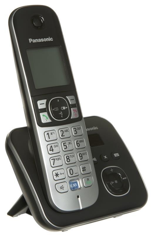 Fiksuotas telefonas Panasonic KX- TG6821PDB Juodieji ir sidabriniai