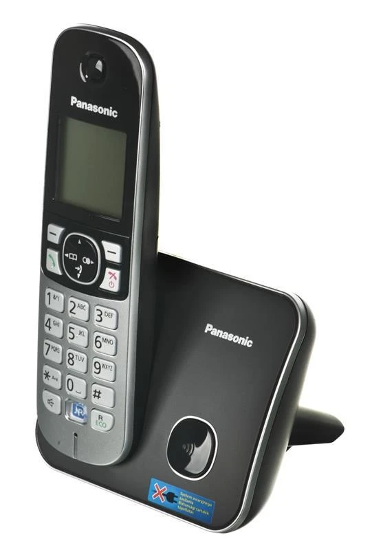 „Panasonic“ belaidis telefonas | KX-TG6811PDB | Integruotas ekranas | Juodas