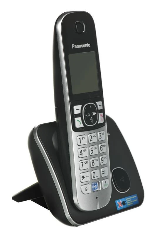 „Panasonic“ belaidis telefonas | KX-TG6811PDB | Integruotas ekranas | Juodas