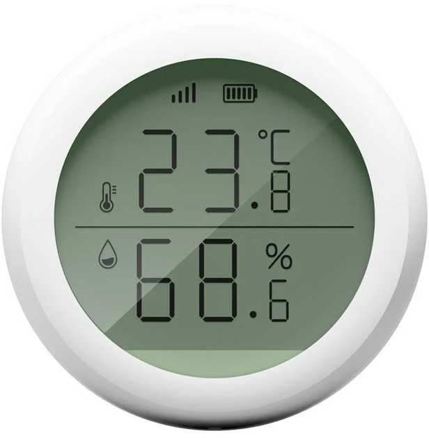 Tesla TSL-SEN-TAHLCD išmanusis temperatūros ir drėgmės jutiklis Ekranas