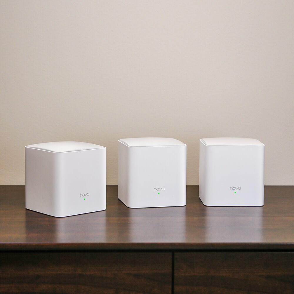 Maršrutizatorius Tenda Wi-Fi Mesh sistema AC1200, 3 mazgai, iki 300 m², MW5G(3-Pack)