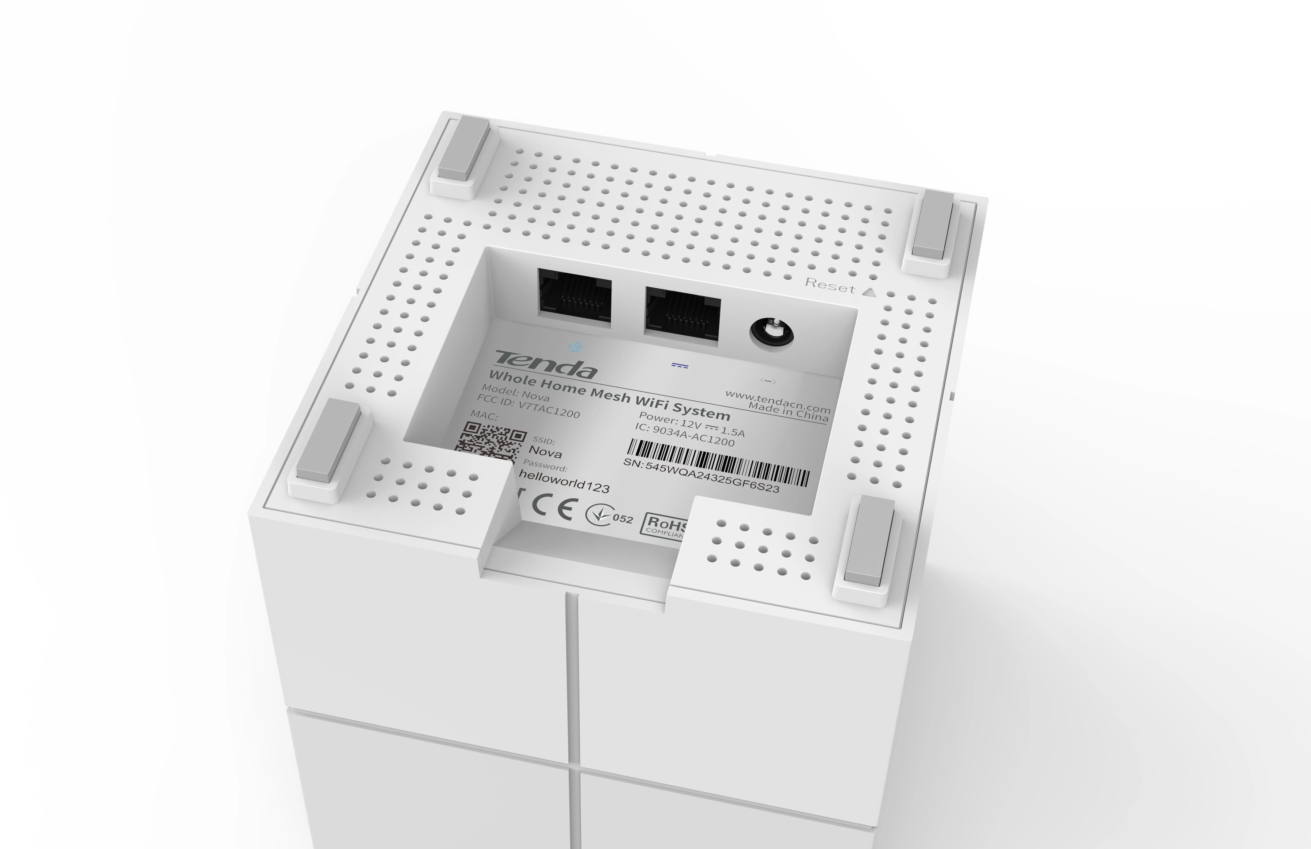 „System Mesh Tenda MW6 3pack“ (xDSL (kabelio jungtis LAN), 2,4 GHz, 5 GHz)