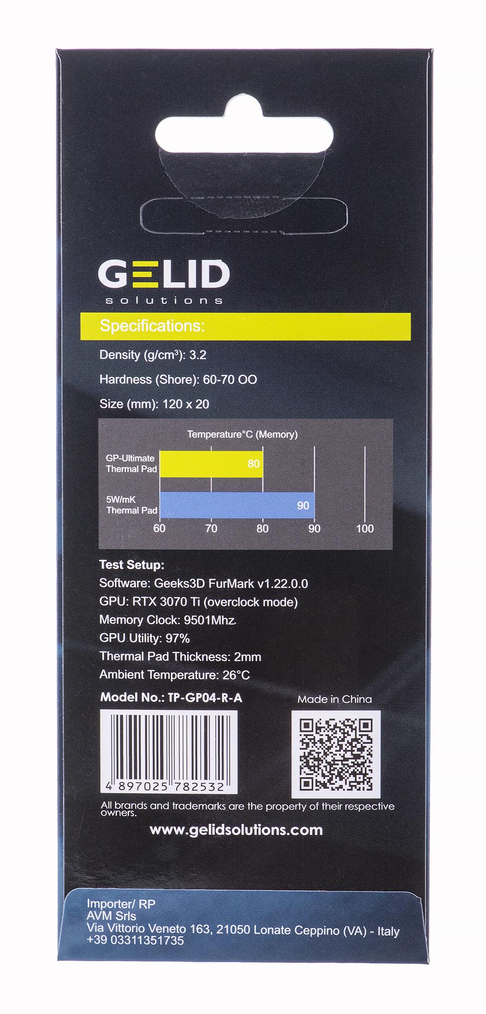Terminis Kilimėlis - Gelid Solutions TP-GP04-R-A Šilumos Laidininkas