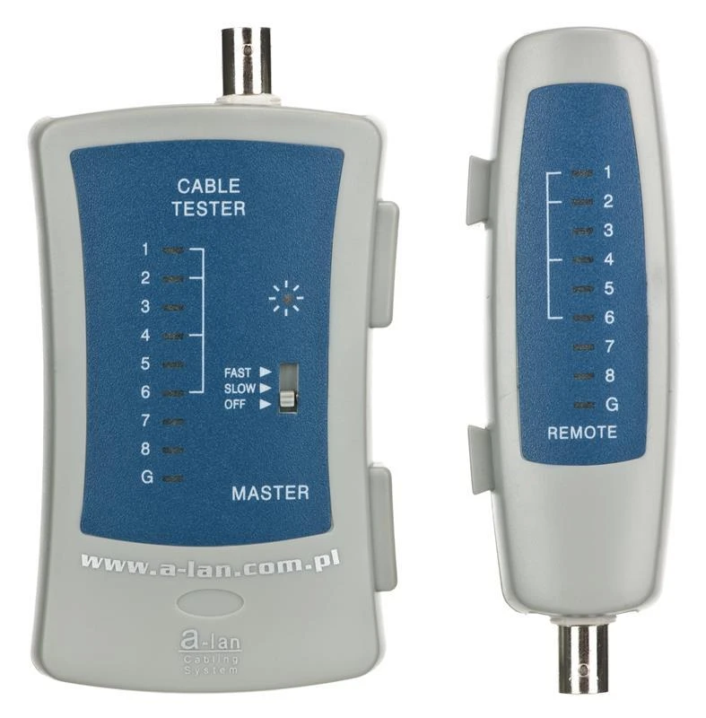 Alantec NI007 network cable tester PoE tester Mėlyna, Pilkas
