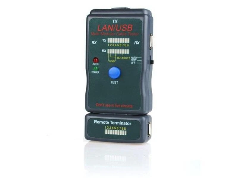 GEMBIRD NCT-2 Gembird kabelių testeris RJ-45, RJ-11, UTP, STP, USB AA/AB