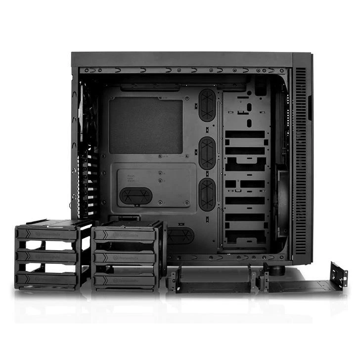 THERMALTAKE Riing 12 LED RGB 3er rinkinys didelio našumo važiuoklės ventiliatorius 3 dalys 120x120x25mm RGB LED Triukšmas 18,7 dBA su LNC