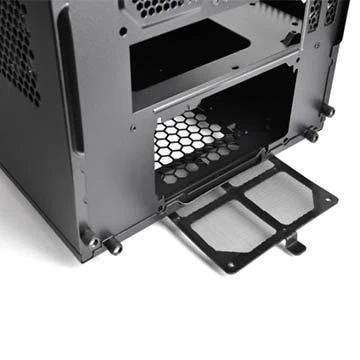 THERMALTAKE Core V1 Mini-ITX Case 2x USB 3.0 ir 1x HD Audio I/O jungtis viršuje, vienas iš anksto įdiegtas 200 mm ventiliatorius