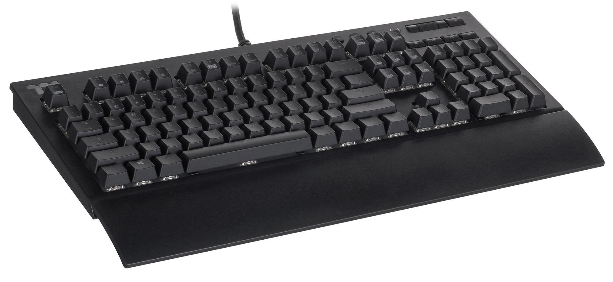 Klaviatūra Thermaltake Premium X1 RGB Cherry MX Mėlyna Sidabrinis KB-TPX-SSBRUS-01 (mechaninė, USB 2.0, juodos spalvos